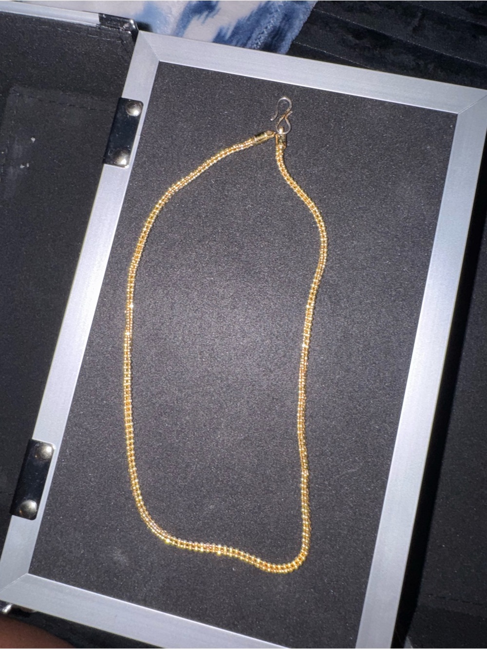 Gold Bead Chain Necklace - Women's Jewelry